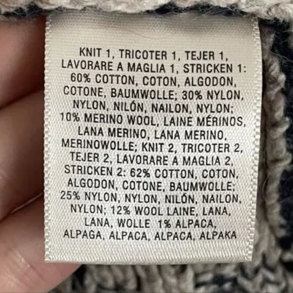 ANTHRO - SPARROW | Cropped Colorblock Patchwork Knit Cardigan | Medium - Picture 6 of 6